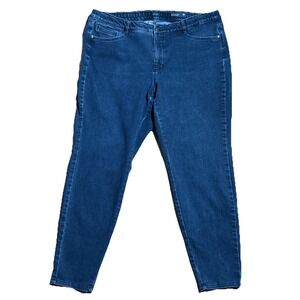 J.Jill Denim Jeans Women's 18 Premium Flex High Rise Leggings Dark Wash Stretch‎